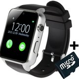 Ceas Smartwatch Telefon iUni GT88, BT, Camera 2 MP, 1.54 Inch, Silver + Card MicroSD 4GB Cadou